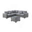 Ensemble modulaire en velours côtelé avec repose-pieds-1513595491