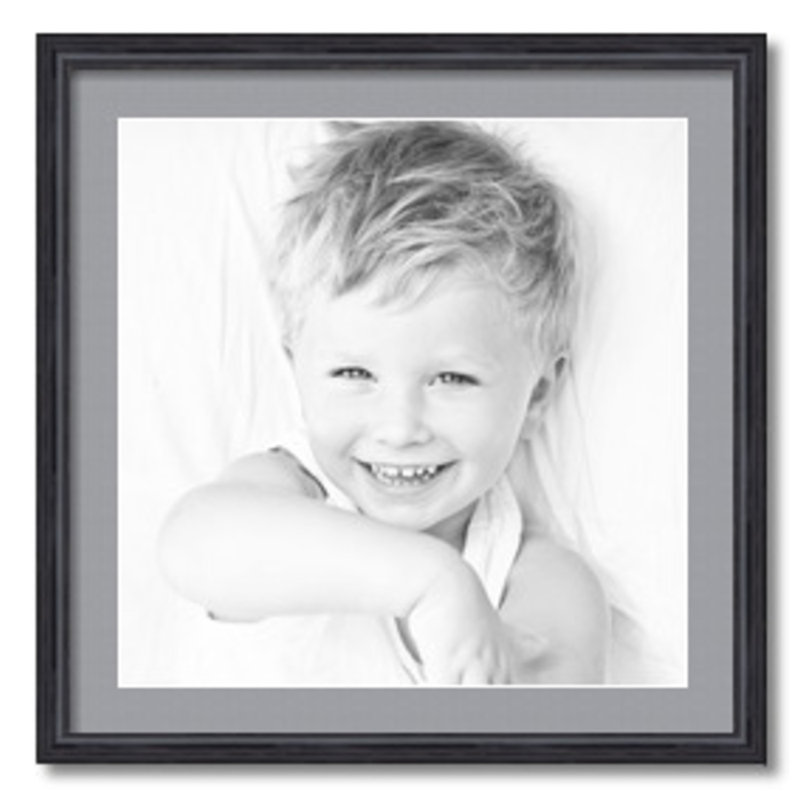 White Single Picture Frame, Gray