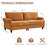 81.1" Rolled Arm Vintage Sofa Coach with Hidden Storage-415664217