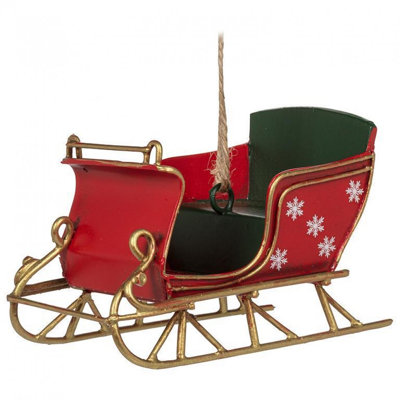 Snowflake Sleigh Ornament