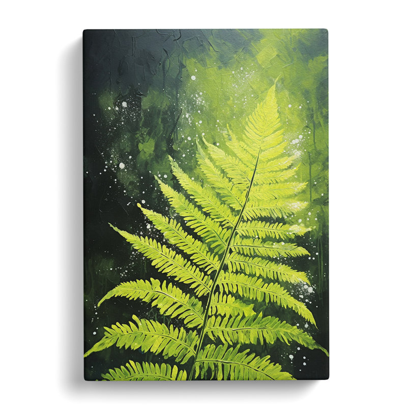 Fern Leaf Action - Wrapped Canvas, 76cm H x 50cm W x 3cm D