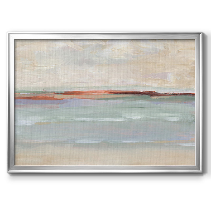 Sienna Horizon I, reproduction d'art sur toile, Toile encadrée argentée avec coins fermés, H 18 po x l 26 po x P 1,5 po