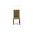 5 Piece Kitchen Table & Chairs Set Includes a Rectangle Butterfly Leaf Dining Table and 4 Brown Linen Fabric Parson Chairs, Mahogany-1576176555