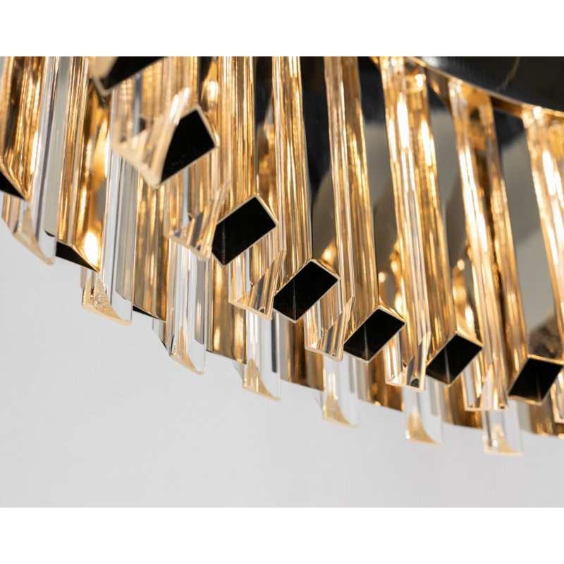 Lustre Skylar Gold & Crystal Bar Led