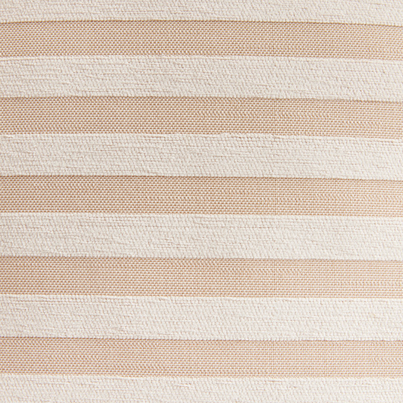 Striped Indoor/Outdoor Reversible Throw Pillow, Square 20", Khaki/Cream