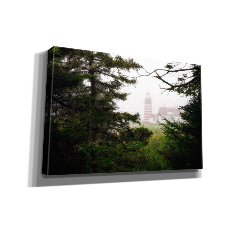 Toile épique Graffiti «Beacon In The Mist» par Rick Berk, 60 po x 40 po