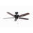Vasil 52 inch Clasic Matte Black Ceiling Fan with Pull Chain, Light Kit and Rremote control readu