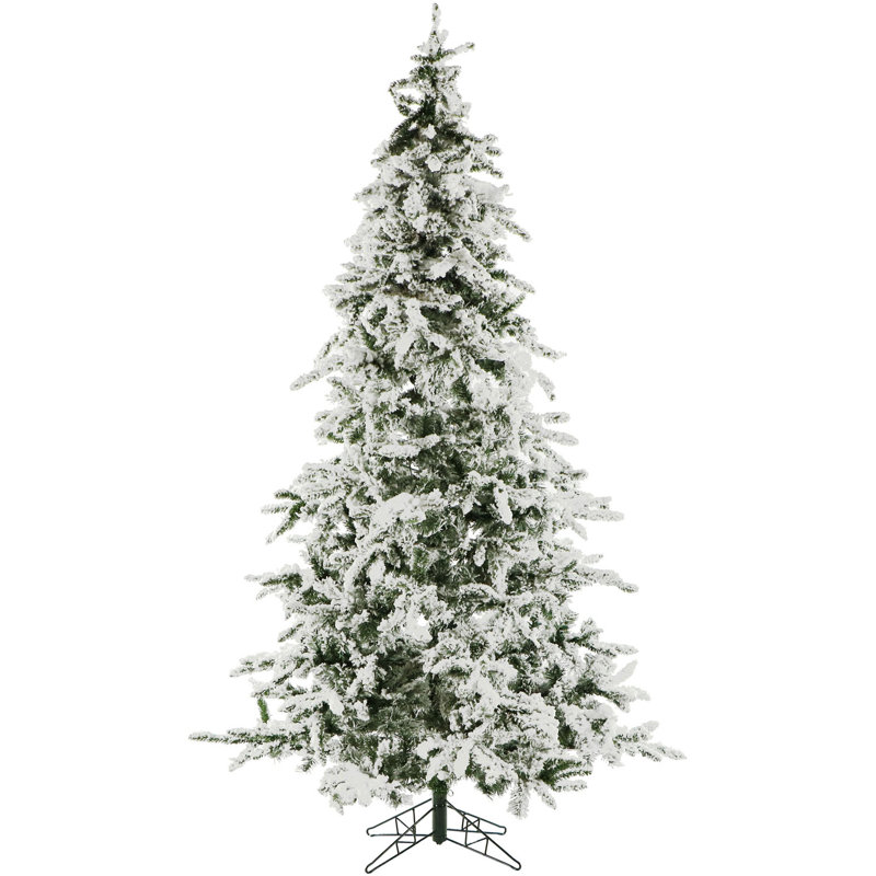 7.5 ft White Pine Artificial Christmas Tree with Multicolor LED Lights
