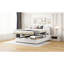 Grand lit avec molleton doux et rangement hydraulique - plateforme blanche pour-895041306