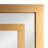 Berlin Vintage Glass Wall Mirror with Geometric Art Deco Wood Frame-645745590