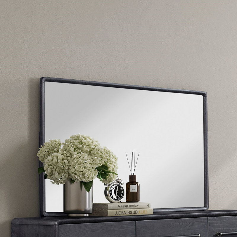 Miroir rectangulaire en bois