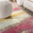 Lasley Contemporary POP Modern Abstract Vintage Cream/Pink Rug-106286943