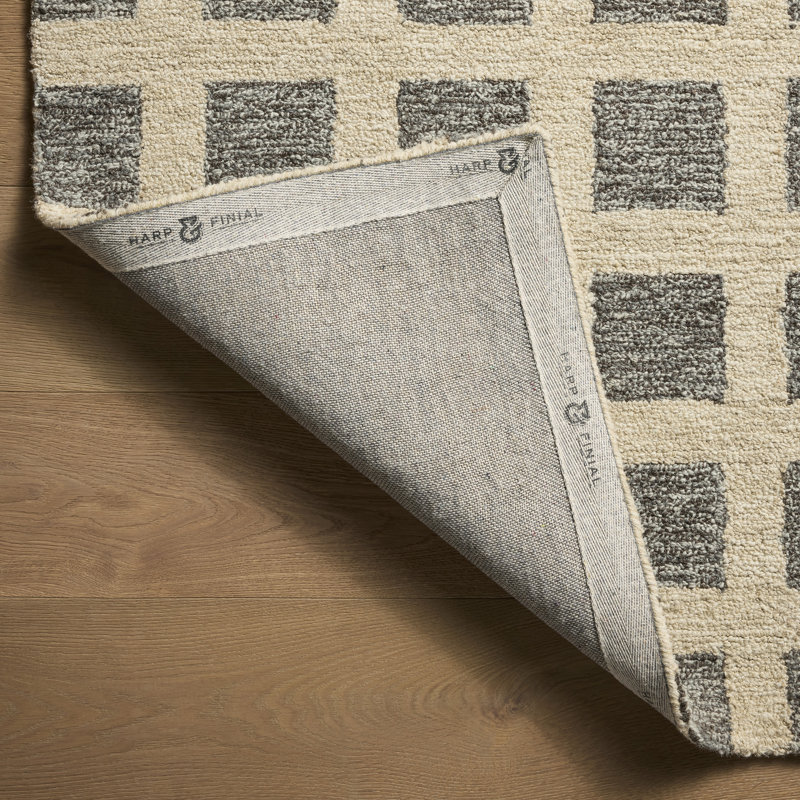 Tapis gris anthracite Robinto, Rectangle 7 pi 9 po x 9 pi 9 po