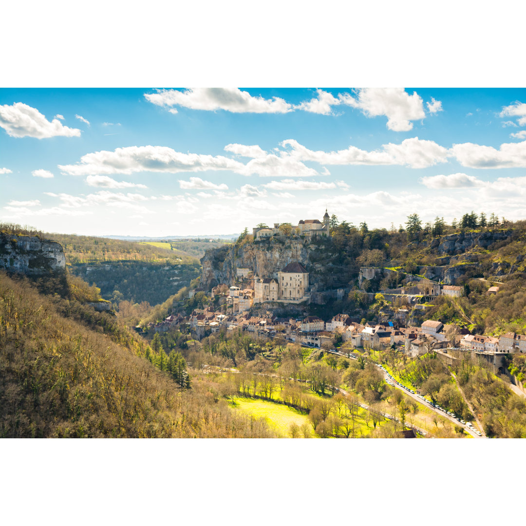 Rocamadour, Frankreich von Jon Chica Parada - Kunstdrucke auf Leinwand