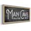 «Man Cave» - Cadre photo unique, art textuel sur toile-87435234