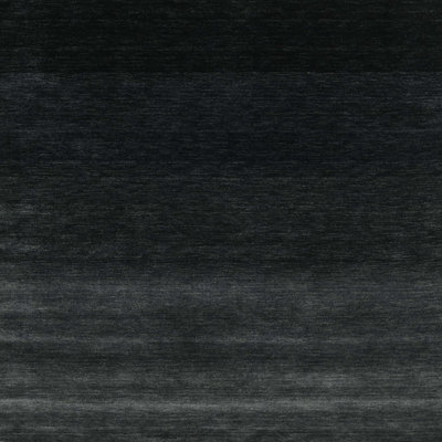 Tapis de zone noire contemporaine Rosenbalm