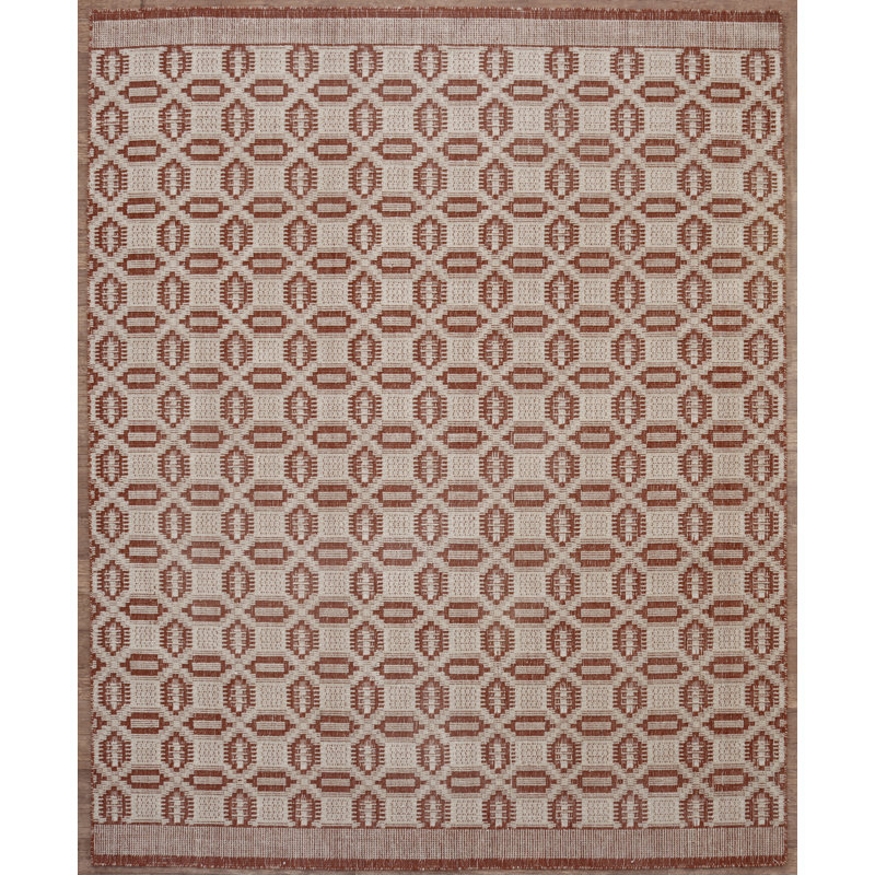 Birch Lane™ Lover's Knot Handmade Rust Rug | Wayfair