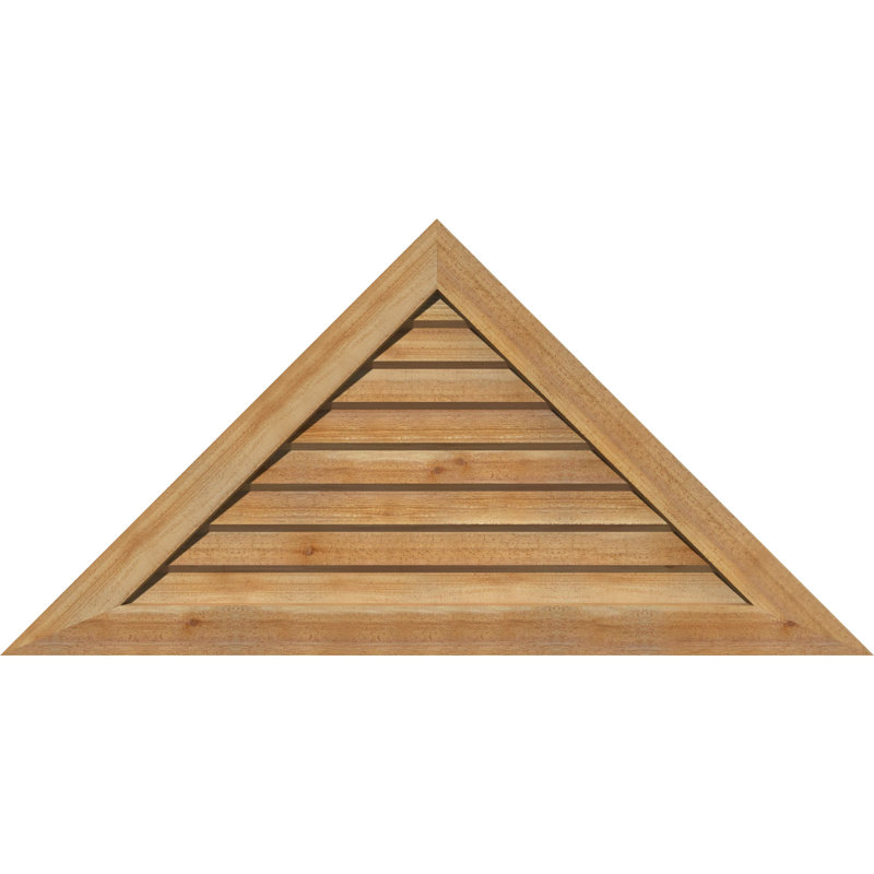 Évent gable à fixation sur surface en bois à hauteur de ton triangle, H 28,13 po x l 84,5 po (OB H 22,63 po x l 68 po)