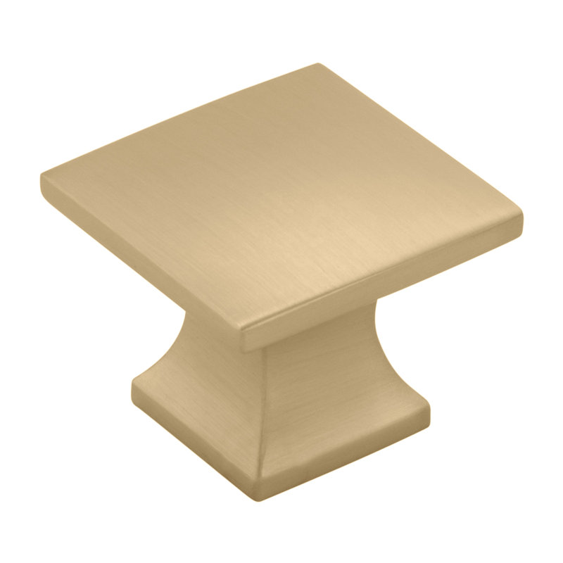 Studio Collection Knob 1-1/4 Inch Square, Champagne Bronze