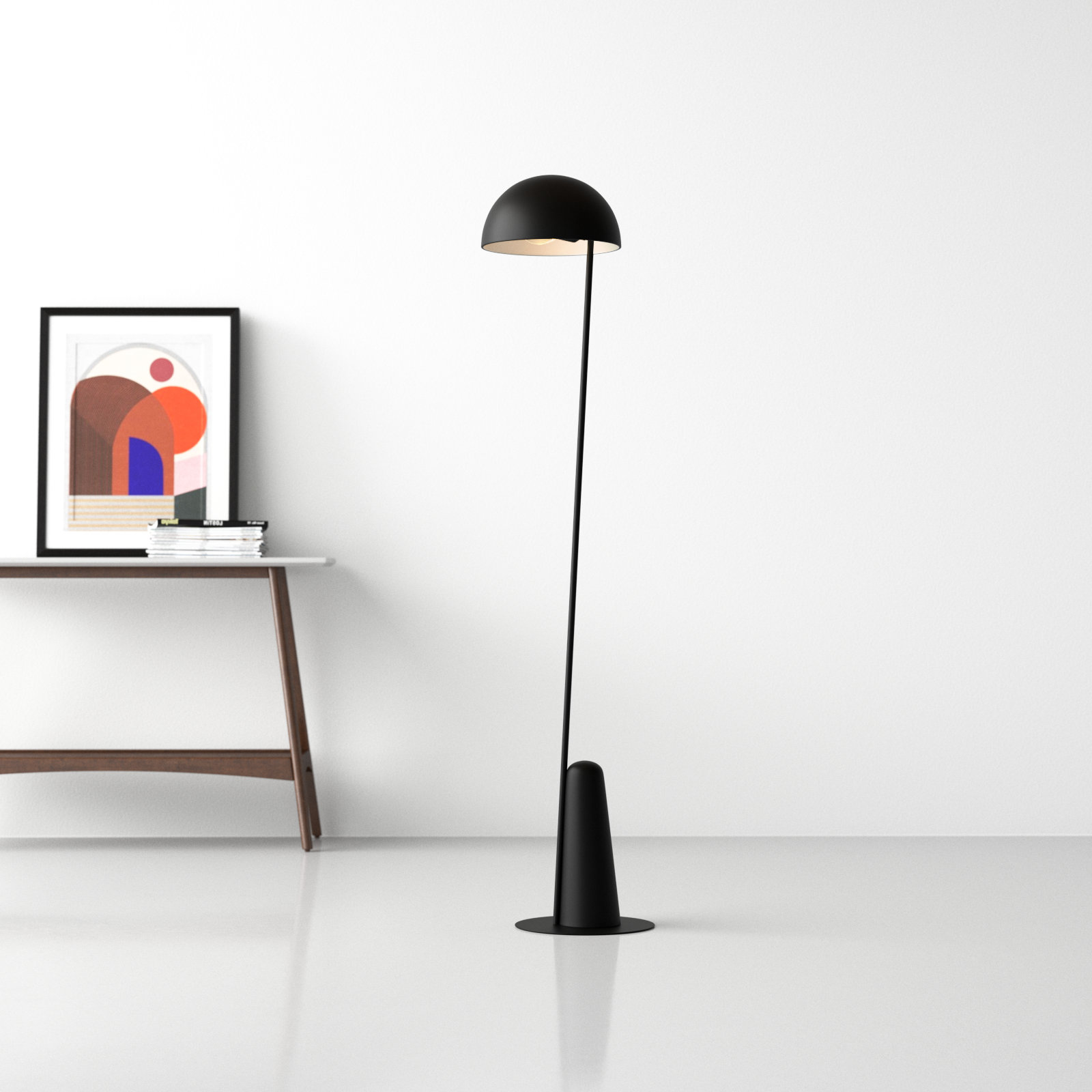 Iyanna 58.58'' Floor Lamp, Black