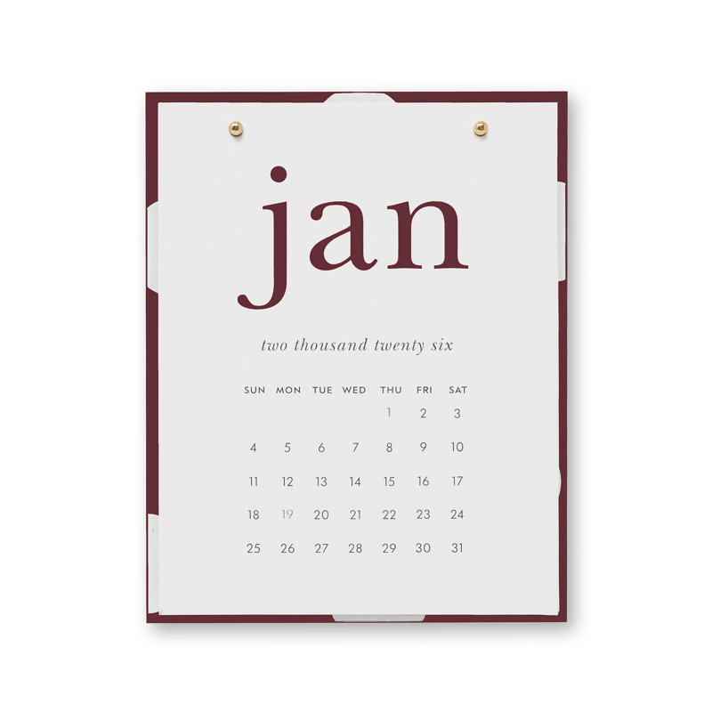 Desktop Calendar, Julie Dot