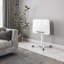 Support d'ordinateur portable blanc pour ordinateur portable avec table réglable en hauteur et inclinable