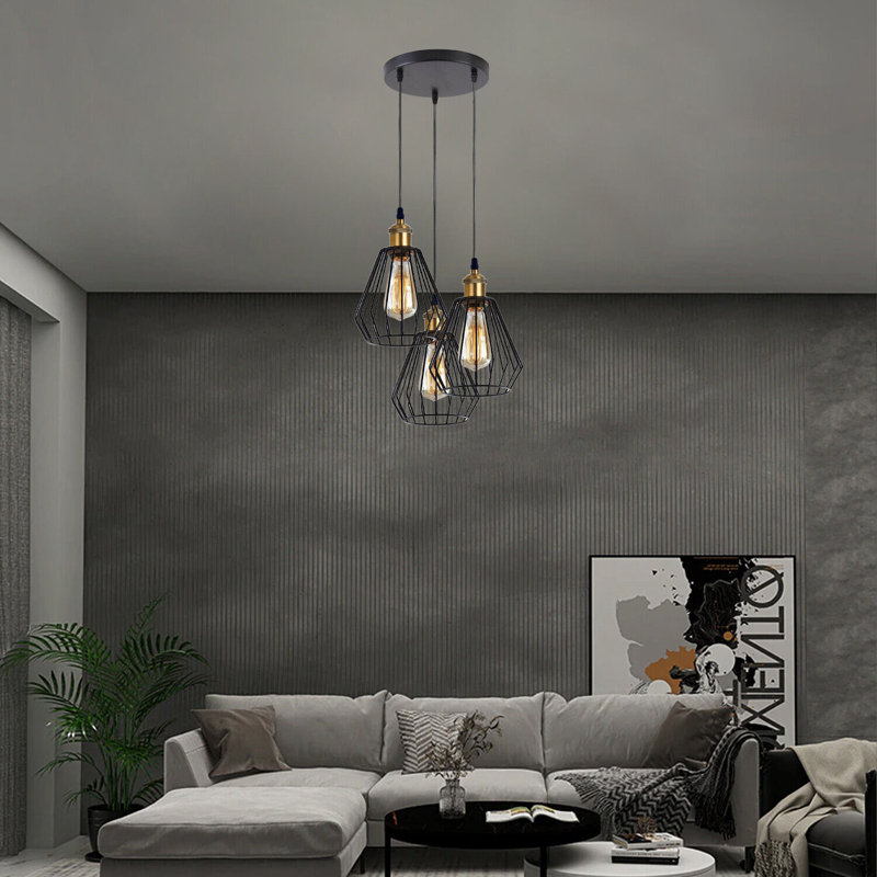 Stroudsburg 3 - Light Black Pendant