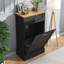 Poubelle en bois manufacturé (10 gallons)-95136786
