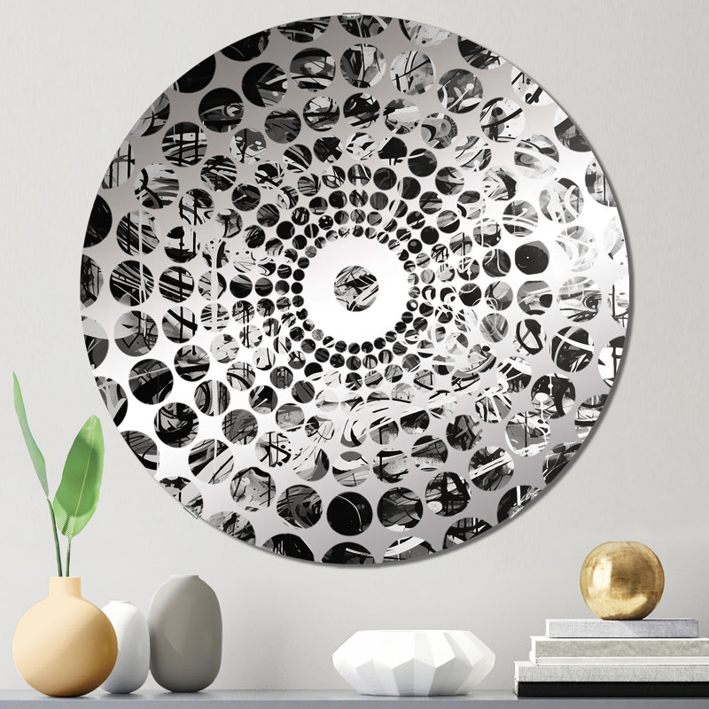 Aliceson - Miroir décoratif à cercles concentriques, 23,6 po x 23,6 po