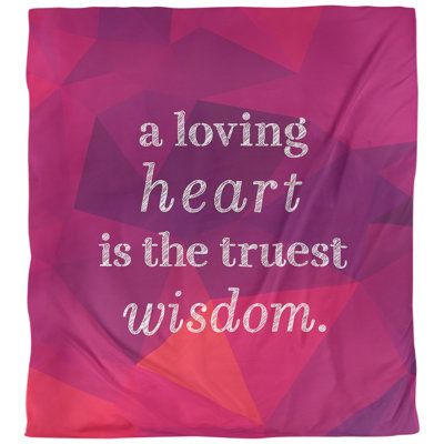 Housse de couette simple Love and Wisdom Quote