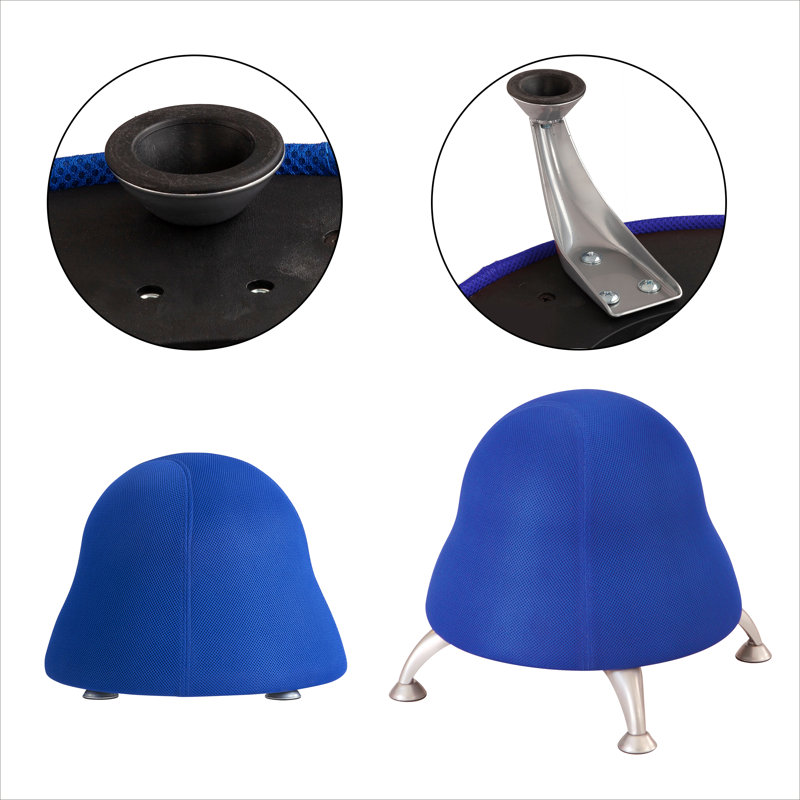 Fauteuil ballon Runtz, bleu, Mélange de polyester
