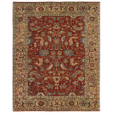 Antique Weave Serapi Wool Oriental Area Rug