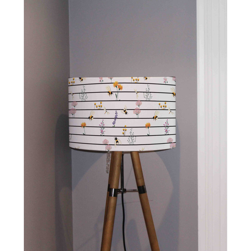 Cotton Drum Pendant Shade ( Uno ), 25cm H x 40cm W x 40cm D