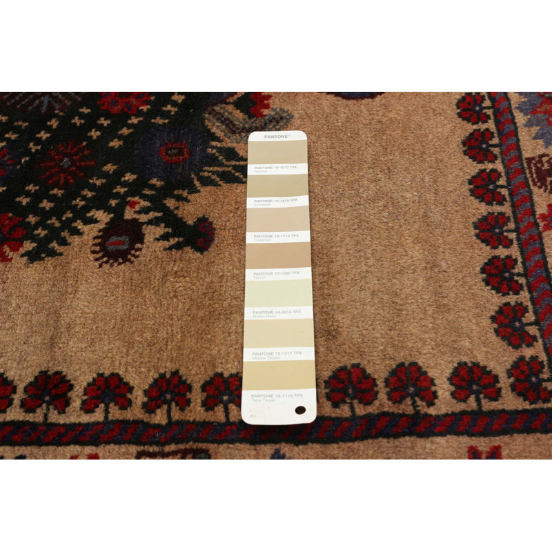 Tapis brun clair Rizbaft 3 pi 2 po x 4 pi 8 po