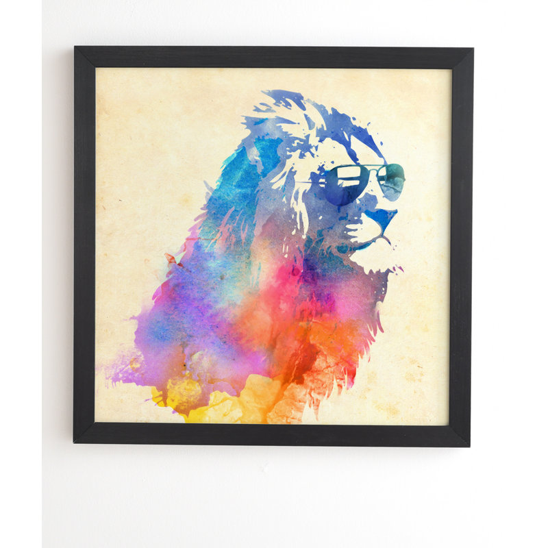 «Sunny Leo» par Robert Farkas - impression d'art graphique, H 20 po x l 20 po x p 1 po, Affiche