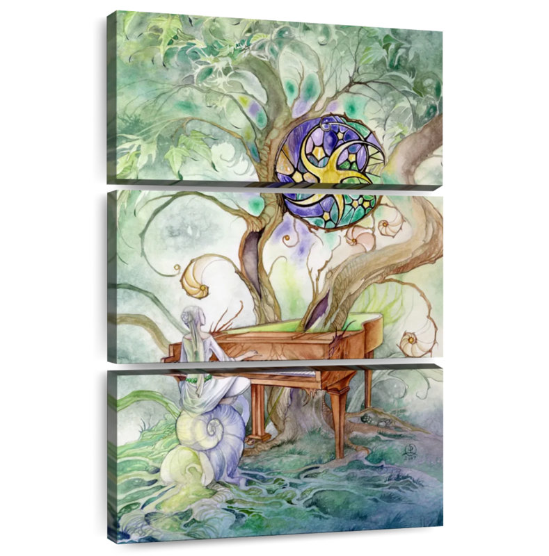 Abarca neuf des pentacles, H 65 po x l 42 po