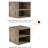 Lavish Home Stackable Side Table with Open Storage Shelves, Gray-1128826405