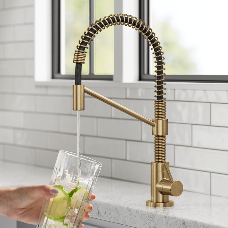 KRAUS Bolden Single Handle Drinking Water Filter Faucet for Reverse Osmosis or Water Filtration System, Brushed Brass