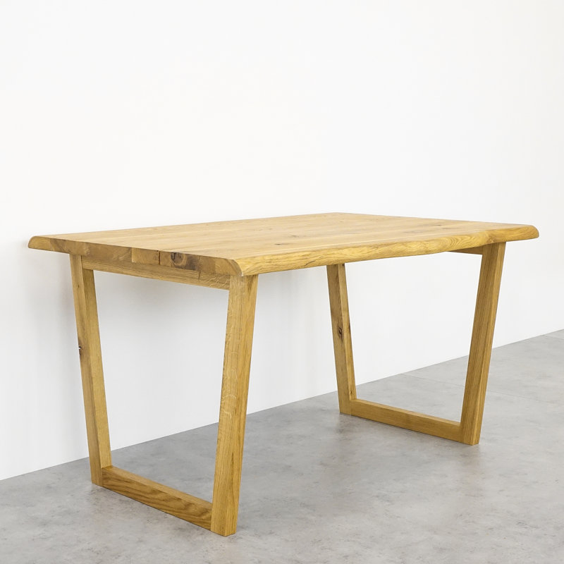 Iyana Oak Solid Wood Dining Table, Natural Wood, H75 x L200 x W90cm