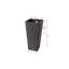 Jardinière en pot composite carrée Cara avec tablette végétale-31645029