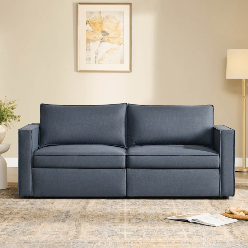 Canapé modulaire convertible avec rangement