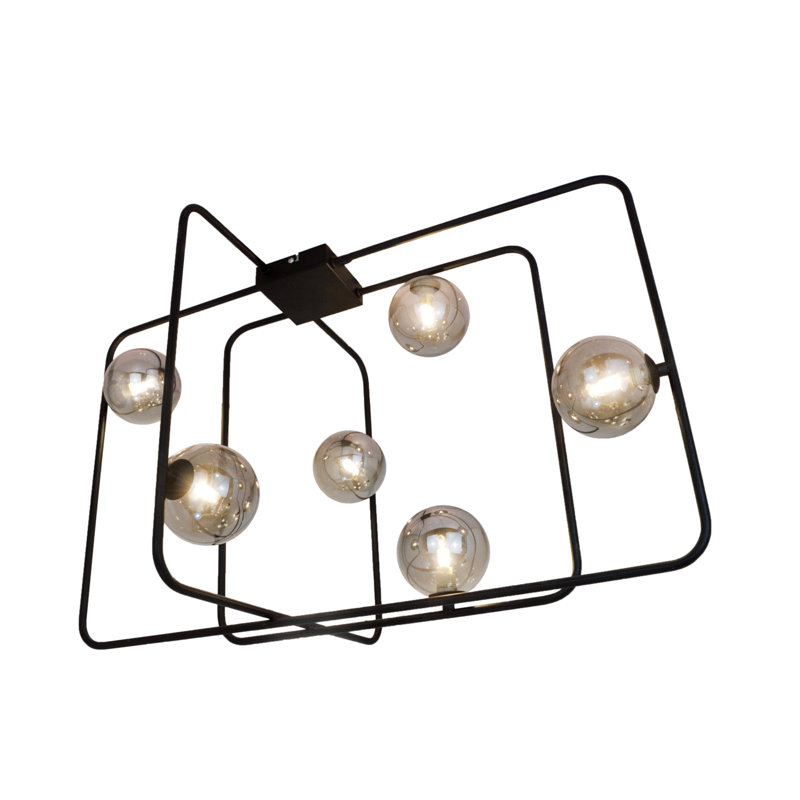 Harriet Glass Semi Flush Mount