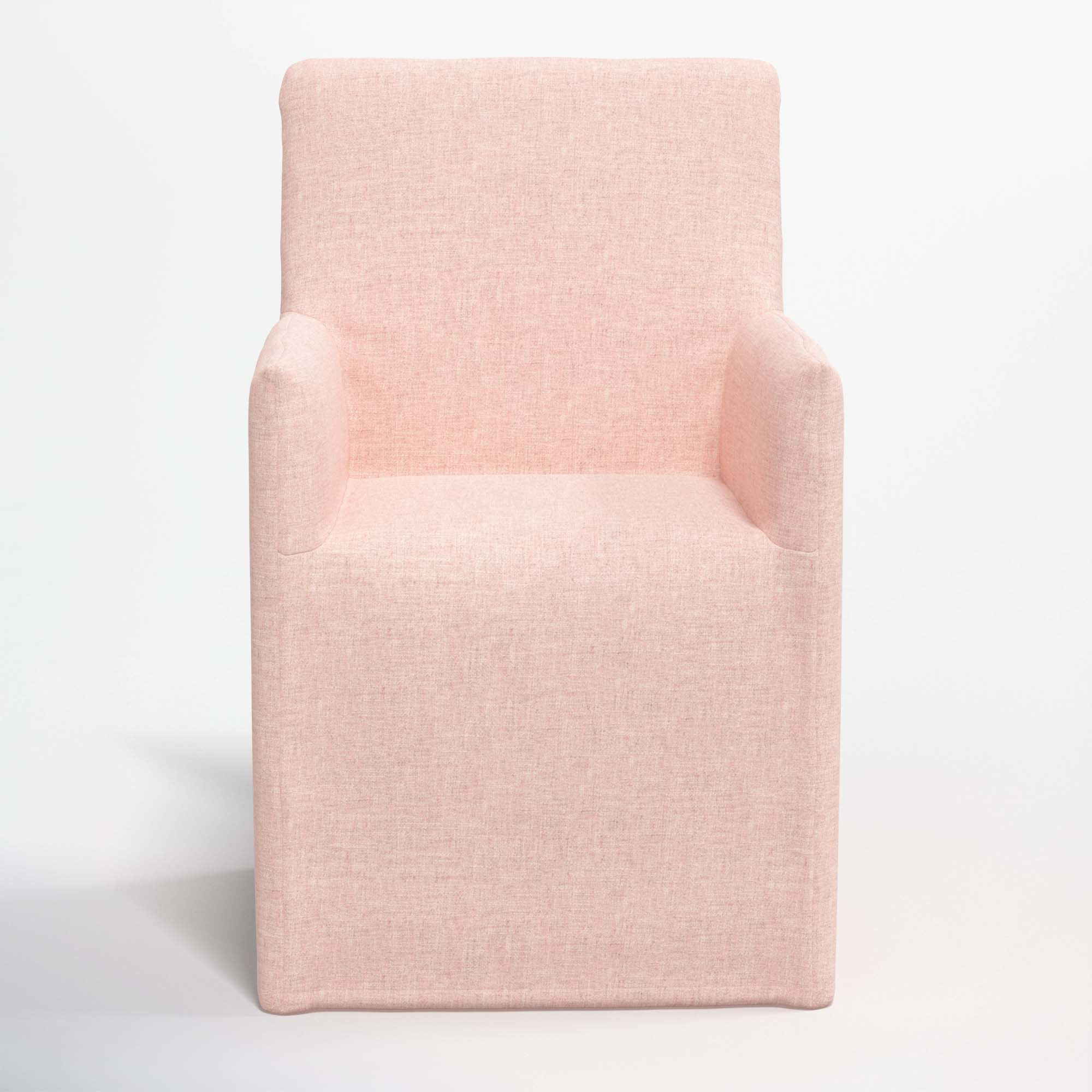 Ivanka Dining Chair, Zuma Rosequartz Textured Linen