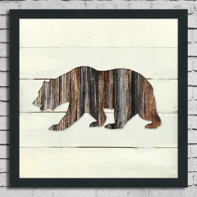 «Woodland Bear» par Carol Robinson - impression encadrée