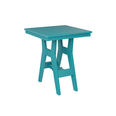 Berlin Gardens Harbor Natural Antique Mahogany 28″ Square Bar Table