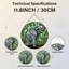 Panneau de vitrail 12 "H Elephant Jungle-99314670
