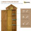 Remise de rangement verticale en bois massif l 6 pi x P 5 pi