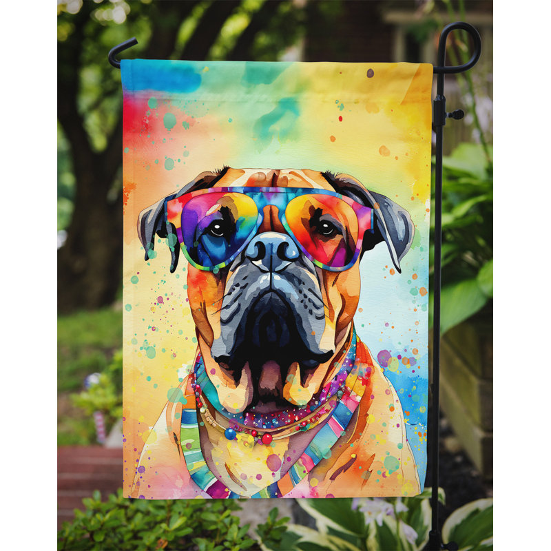 Drapeau de jardin Hippie Dawg, Bullmastiff