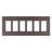 Radiant 6-Gang Decorator Rocker Screwless Wall Plate-39722334