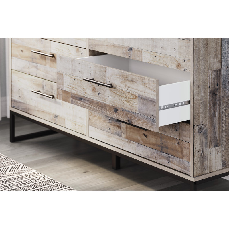 Manuel 6 - Drawer Dresser, Brown, 31.61" H x 59.02" W x 18.74" D